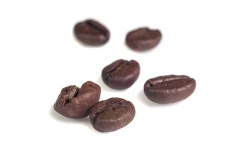 Isolated cofee beans Stock-Fotos