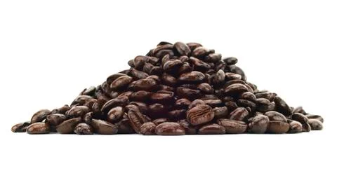 Isolated Coffee Beans Fotos de archivo