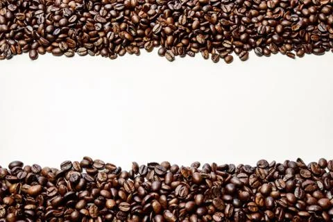 Isolated coffee beans Stock Photos
