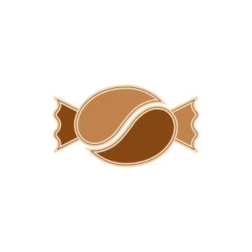 Isolated coffee candy icon Vector Stock Illustration