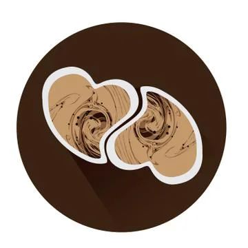 Isolated coffee icon Illustrazione stock