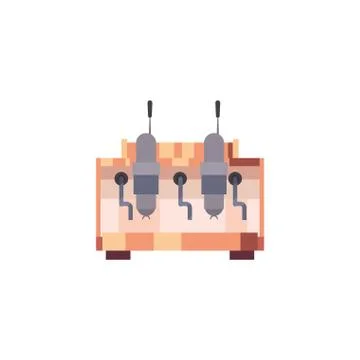 Isolated coffee machine vector design Illustrazione stock