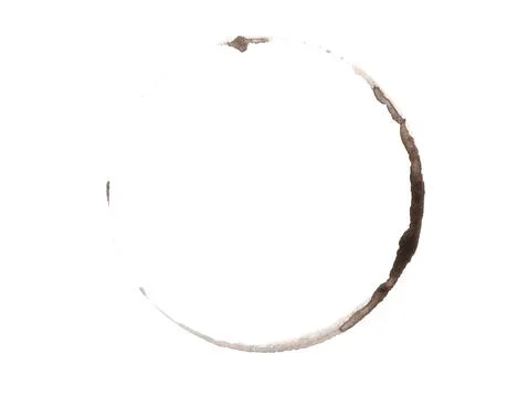 Isolated Coffee Ring Shape Иллюстрация