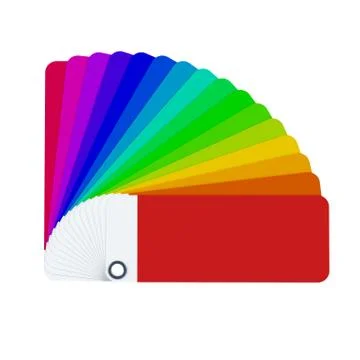 Isolated color card 3d rendering Stock Illustration