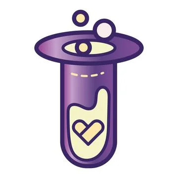 Isolated colored alchemy flask icon Vector Stock Illustration