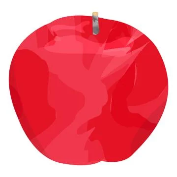 Isolated colored apple Stock Illustration