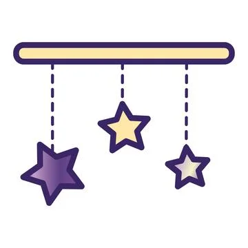 Isolated colored astrology star shape icon Vector Stock Illustration