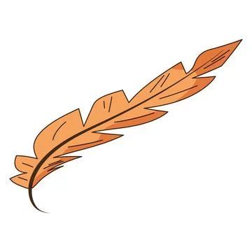 Isolated colored autumn leaf icon Vector Stock Illustration