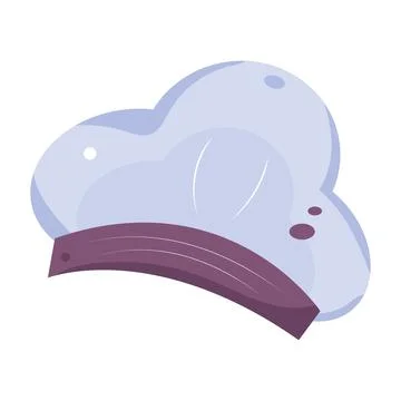 Isolated colored chef hat image Vector Stock Illustration