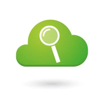 Isolated colored clouds with heart icon Stock Illustration