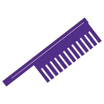 Isolated colored comb sketch icon Vector Stock Illustration
