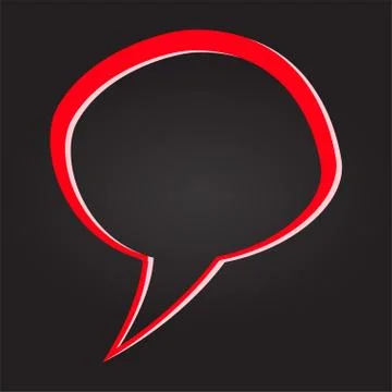 Isolated colored comic bubble chat Stock Illustration