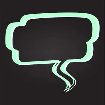 Isolated colored comic bubble chat Illustrazione stock