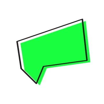 Isolated colored comic bubble chat Stock Illustration