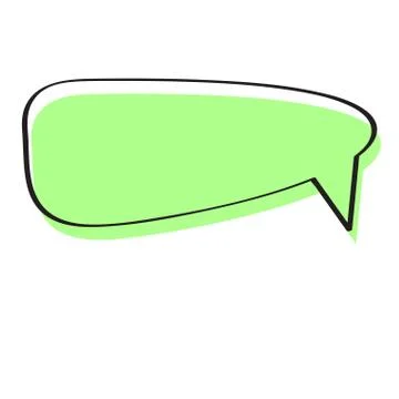 Isolated colored comic bubble chat Stock Illustration