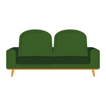 Isolated colored couch sketch icon Vector Stock Illustration