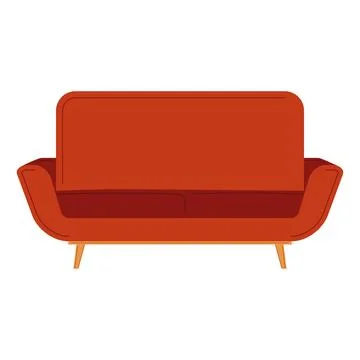 Isolated colored couch sketch icon Vector Stock Illustration