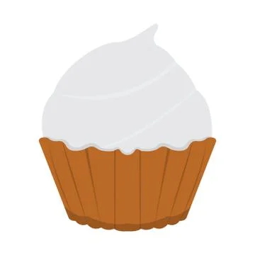 Isolated colored cupcake icon Stock Illustration