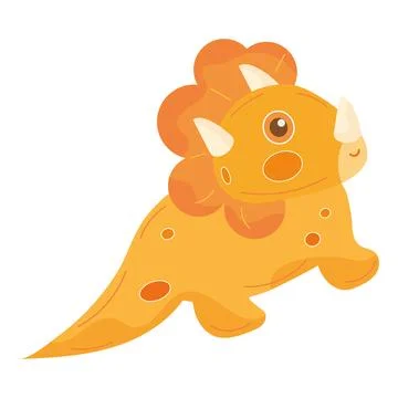 Isolated colored cute dinosaur character Vector Stock Illustration