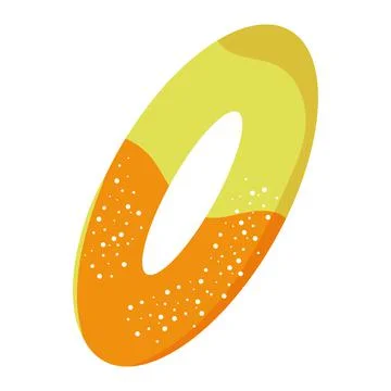 Isolated colored donut shape candy icon Vector Stock Illustration