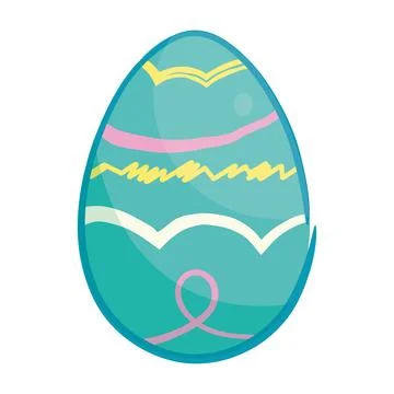 Isolated colored easter egg icon Vector Stock Illustration