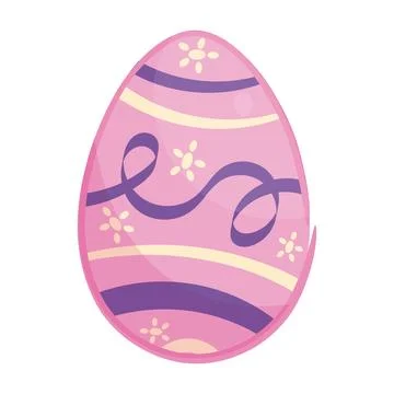 Isolated colored easter egg icon Vector Stock Illustration