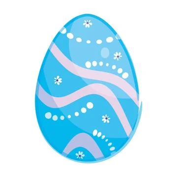 Isolated colored easter egg icon Vector Illustrazione stock