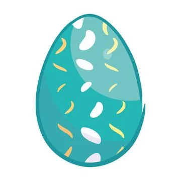 Isolated colored easter egg icon Vector Stock Illustration
