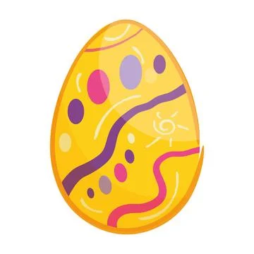 Isolated colored easter egg icon Vector Stock Illustration
