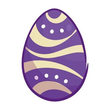 Isolated colored easter egg icon Vector Stock Illustration