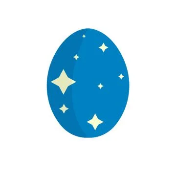 Isolated colored easter egg Stock Illustration