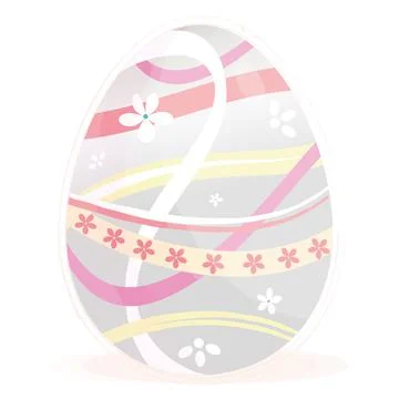 Isolated colored easter egg Spring season Stock Illustration