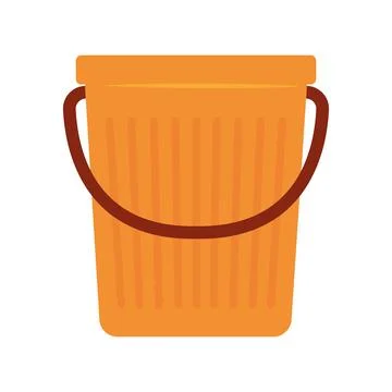 Isolated colored empty cleaning bucket icon Vector Illustrazione stock