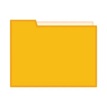 Isolated colored folder office supply icon Vector Illustrazione stock