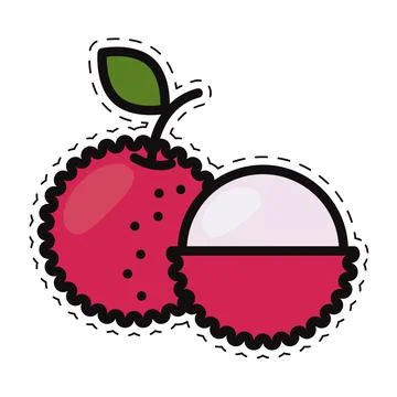 Isolated colored fruit icon Flat style Vector Illustrazione stock