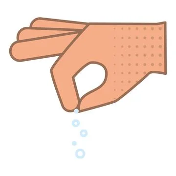 Isolated colored hand gesture icon Flat design Vector Stock Illustration