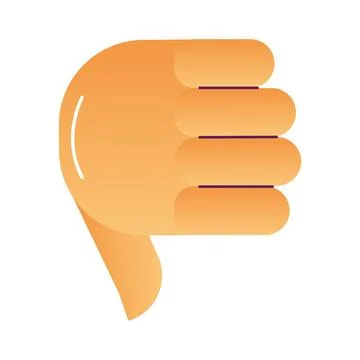 Isolated colored hand gesture icon Vector Stock Illustration