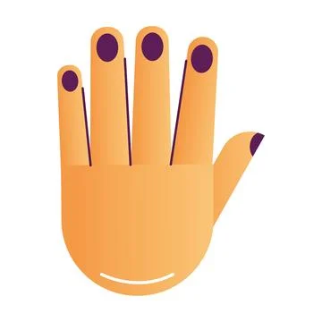 Isolated colored hand gesture icon Vector Stock Illustration