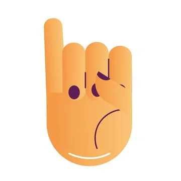 Isolated colored hand gesture icon Vector Stock Illustration