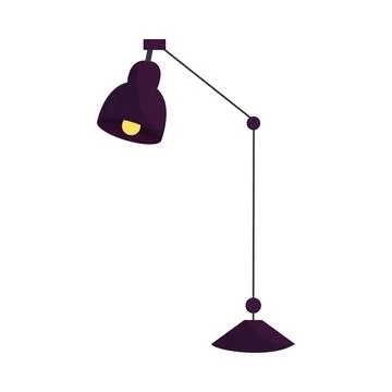 Isolated colored lamp icon image Vector Stock Illustration