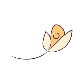 Isolated colored leaf sketch icon Vector Stock Illustration