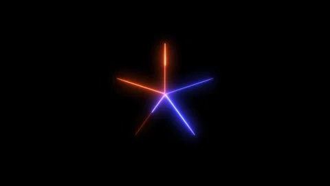 Isolated for colored lights fluorescent neon on black background. Stock Footage 298482531