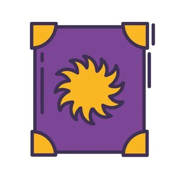 Isolated colored magic book icon Vector Stock Illustration