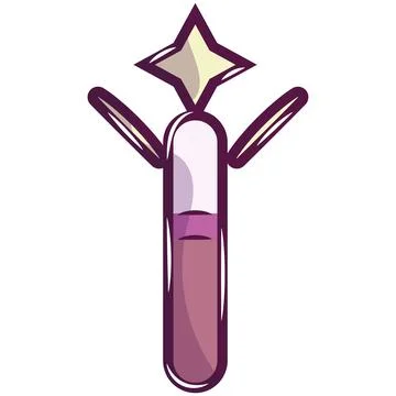 Isolated colored magic wand icon Vector Stock Illustration