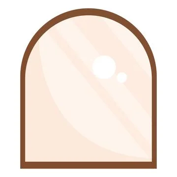 Isolated colored mirror icon image Vector Stock Illustration