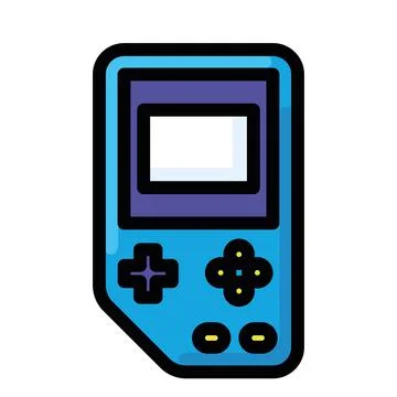 Isolated colored mobile console videogame icon Flat design Vector Stock Illustration