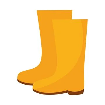 Isolated colored mud boots icon Vector Stock Illustration