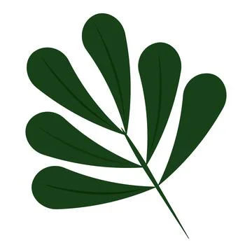Isolated colored natural leaf icon Vector Illustrazione stock