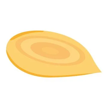 Isolated colored onion slice sketch icon Vector Stock Illustration