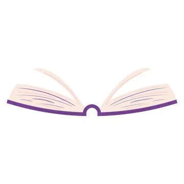 Isolated colored open book sketch icon Vector Stock Illustration